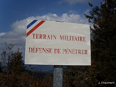 Une partie du sommet du Ballon de Servance est toujours un terrain militaire